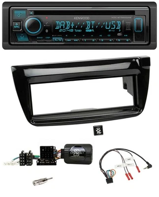 Kenwood Bluetooth DAB CD Lenkrad USB Autoradio für Fiat Doblo 2012-2015 piano - Bild 1 von 4