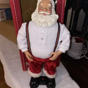 Vintage Gemmy 2000 Jolly Jiggle Santa Animated HO HO HO Belly Moves w/ Box - Picture 1 of 7