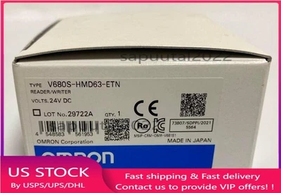 Omron V680S-HMD63-ETN RFID System Reader Writer DC24V - Image 1 of 4