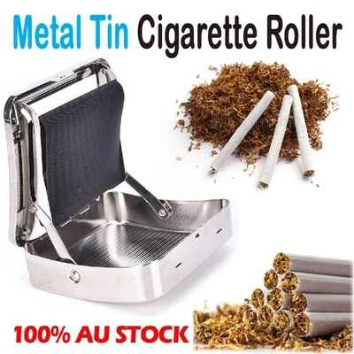 Metal Automatic Cigarette Tobacco Roller Roll Rolling Machine Box Case Maker Tin - image 1 of 4
