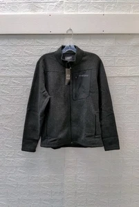 New Kuiu Men's Base Camp Full Zip Sweater Heather Black Sz XL - Picture 1 of 9