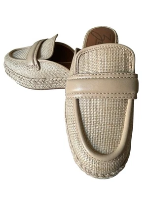 Zodiac Gizelle 编织懒人厚底骡子女式 7.5M 码米色休闲舒适 — 第 1/4 张图片