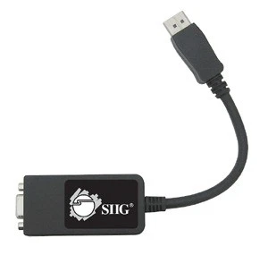 Siig CB-DP0082-S1 20-pin DisplayPort M 15-pin VGA F Black cable interface/gen... - Image 1 of 1