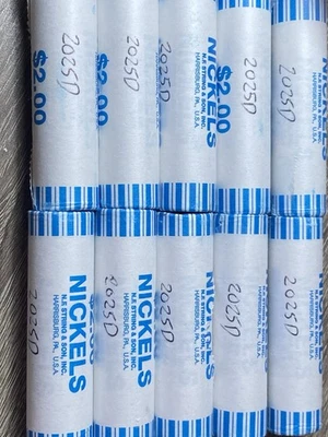 ¡¡BANKROLL ORIGINAL DE NÍQUEL JEFFERSON BU 2025-D!!! Foto 1 de 4