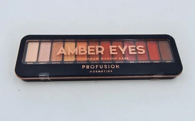 Profusion Cosmetics Eyeshadow Makeup Case 12 Shades Amber Eyes - Image 1 of 4