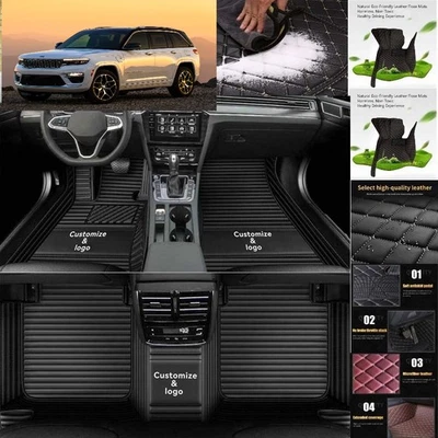 For Jeep Grand Cherokee Car Floor Mats Carpet Waterproof Luxury Custom Foto 1 de 4