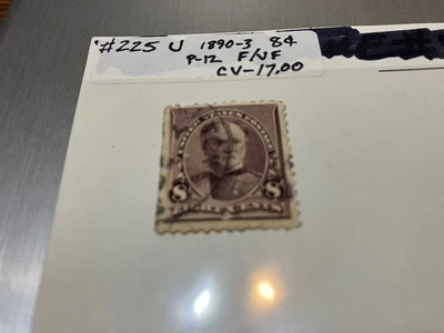 us stamps 19th century used SC#225U CV-$17.00 - Image 1 of 2
