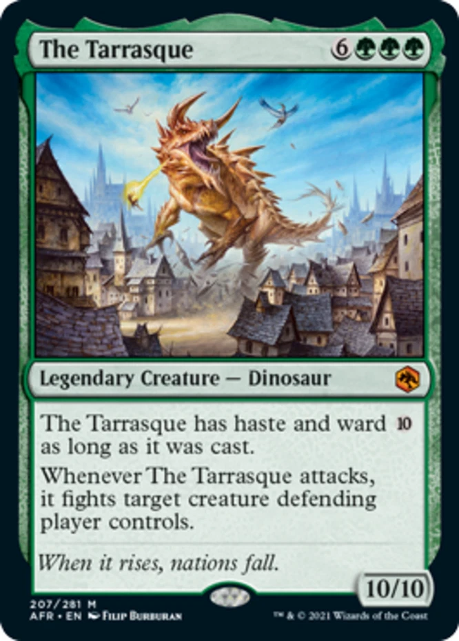 Light Play, English MTG Foil The Tarrasque - Foil Adventures in the Forgotten Re - Image 1 of 1