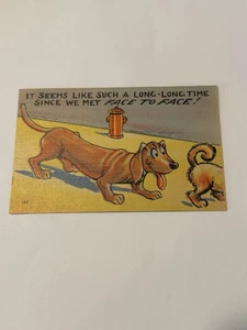 Tarjeta postal humor parece mucho tiempo desde que nos conocimos cara a cara - Imagen 1 de 2