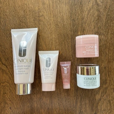 Clinique Moisture Surge (5) Piece Set Full & Travel Size New - Image 1 of 2
