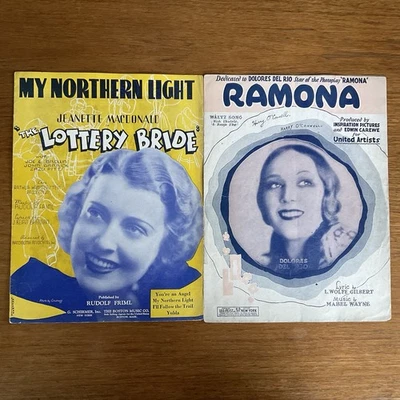 Lot~2 ukelele sheet music~Immerman~Ramona~Dolores Rio+Northern Light~MacDonald - Image 1 of 4