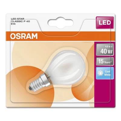 Osram LED Filament Leuchtmittel Tropfen 4W = 40W E14 matt 840 neutralweiß 4000K - Bild 1 von 2