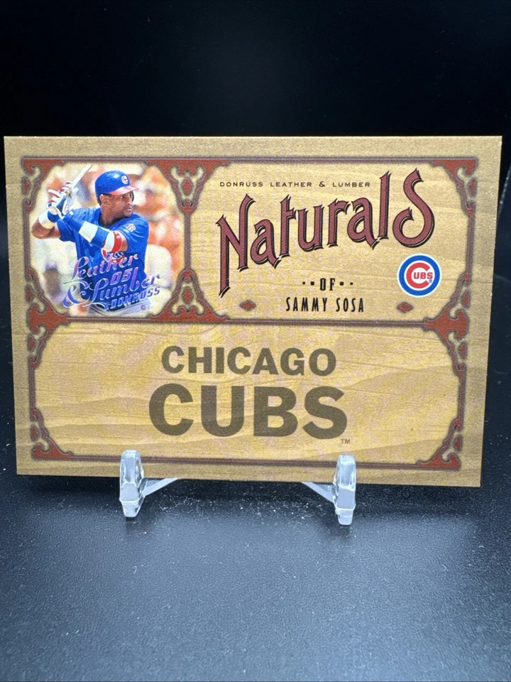 2005 Donruss Leather & Lumber Naturals Silver #N-19 Sammy Sosa /100 - Image 1 of 2