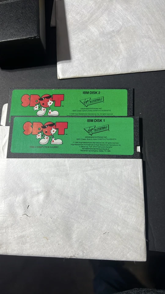 7up Spot The Computer Game IBM PC 3.5" Floppy 1990 Mastertronic - Image 1 of 1