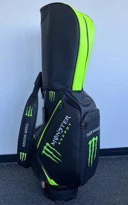 NEW Very Rare Tiger Woods Monster Energy Staff Golf Bag W/ Strap & W/ Rain Cover - Picture 1 of 13
