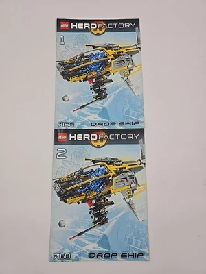 Instruction Manual Lego 7160 Hero Factory Drop Ship Booklet 1&2 Only Replacement - Image 1 of 2