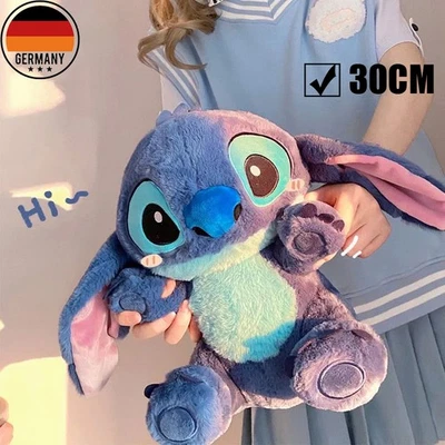 30CM Lilo Stitch Plüsch Stofftier Puppe Kuscheltier Kissen Spielzeug Geschenk DE - Bild 1 von 4