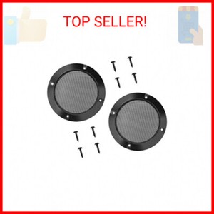 Bluecell 2pcs 3.5inch Mesh Speaker Grill Covers Guard Protector Speaker Decorati
