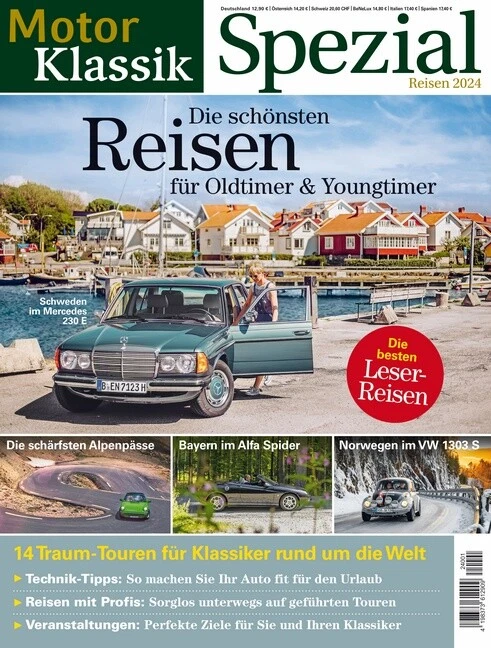 Motor Klassik Spezial - 01/2024: Die schönsten Reisen für Oldtimer & Youngtimer - Bild 1 von 1