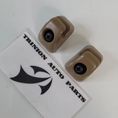 Cadillac DeVille 1994-1999 clips parasol marrón par de 2 con tornillos OEM Foto 1 de 3