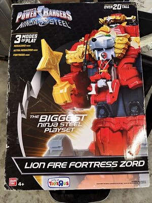 Juego Bandai Power Rangers Ninja Steel Lion Fire Fortress Zord - 43610 Foto 1 de 4