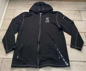 Sudadera bordada Michigan State University Alumni cremallera completa, negra 2X XXL - Imagen 1 de 8
