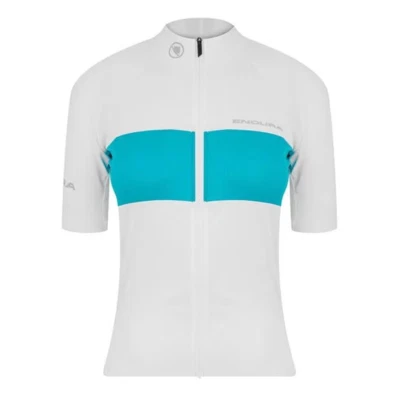 WOMENS ENDURA FS260 PRO SHORT SLEEVED CYCLING JERSEY - WHITE - SIZE 8 (XS)- BNWT - Image 1 of 2