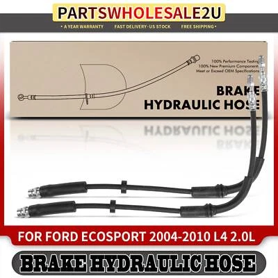 Manguera hidráulica de freno delantera derecha y derecha 2 piezas para Ford EcoSport 2004 2005-2010 L4 2,0 L Foto 1 de 4