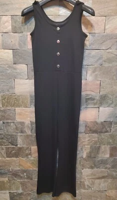 NWT Firetrap Rib Girls JumpSuits Jet Stripe Black Size 13 years (XS) New!! - Image 1 of 4