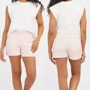 Pantalones cortos de sarga elásticos Spanx 20318R 5" rosa hielo - grandes - Imagen 1 de 12