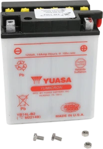 YUASA YB14L-B2(DC) BATTERIA CONVENZIONALE PER SUZUKI GV 700 GL MADURA 1985 - Foto 1 di 2