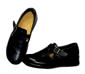 Ana Tech Women's Size 10 Occupational Shoe with Buckle Orthopedic Black Leather  - Picture 1 of 11