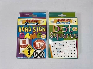 Card Games on the Go - Road Sign Game, Dot Squares Road Trip Games Family Fun - Picture 1 of 11