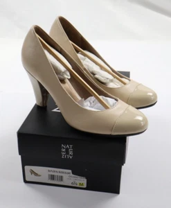 Naturalizer Women's Size 6.5M Butler-N Nude Elegant Cap Toe High Heel Shoes - Picture 1 of 11