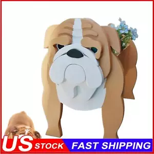 Cute Dog Planters for Outdoor Plants Wooden Dog Planter Plant Pots Dog Shaped🌹 - Picture 1 of 11