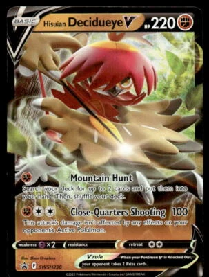 Pokemon TCG SWSH: Sword & Shield Promo Cards #SWSH238 Hisuian Decidueye V NM - Image 1 of 2