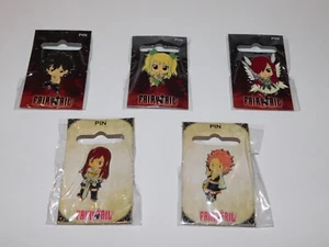 KODANSHA FAIRY TAIL COLLECTIBLE PIN LOT x5 - FUNIMATION ANIME - LOW PRODUCTION - Picture 1 of 5