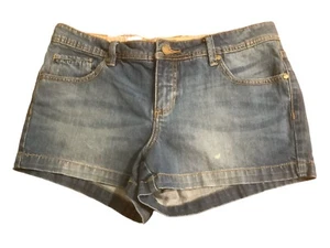 Route 66 Women Jeans Shorts Sz 9/10 (32x2.5) Med-Wash Classic Pockets Stretch - Picture 1 of 14