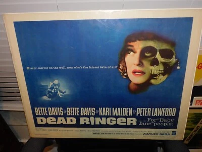 DATED 1964 BETTE DAVIS POSTER " DEAD RINGER " 100% ORIGINAL - WARNER BROS. - Image 1 of 4