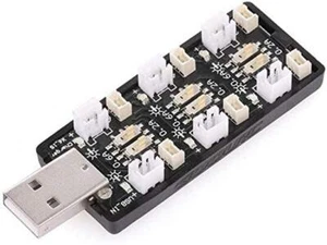 LiPo 1S Cargador USB 6 Canales para Drones RC y Helicópteros, Negro - Imagen 1 de 9