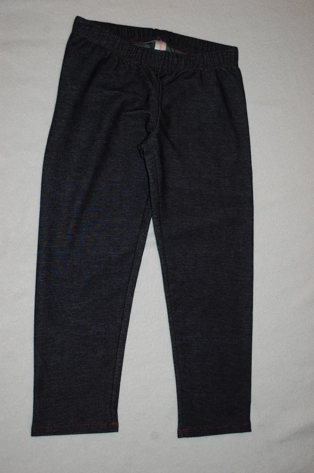 Leggings capri de punto look denim azul oscuro para mujer junior recortados S 3-5 Foto 1 de 1