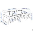 Ikea Gronlid L-Shaped Corner Sofa Bed With Storage