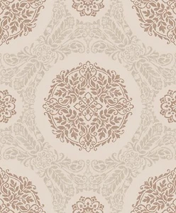 Arthouse Timour rame argento glitter medaglione caratteristica damascata carta da parati 673700 - Foto 1 di 3