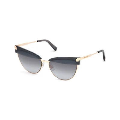 Dsquared2 Mujer Cat Eye Sonnenbril La Linda DQ0276S 38C Oro Rojo / Gris, Nuevo + - Imagen 1 de 4