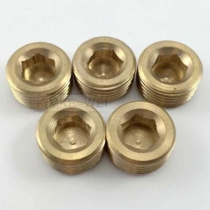 5pcs Spina per tubi filettata interna in ottone 3/8" NPT - Foto 1 di 1