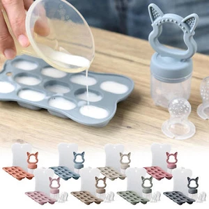 1 Set Baby Fruit Feeder Pacifier Food Feeder With Freezer Tray - Picture 1 of 20