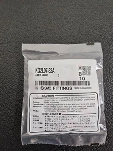(10) SMC KQ2H07-32A Brass Push-to-Connect Tube Fitting 1/4" Tube x 10-32 UNF M - Picture 1 of 2