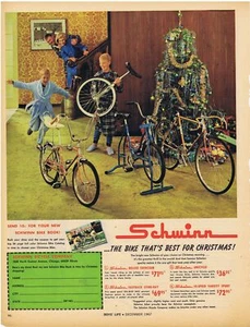 1967 Schwinn Bike Fastback Sting-Ray, Unicycle, 10-Speed, Christmas Print Ad - Picture 1 of 1
