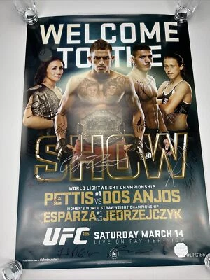 Póster de evento firmado por UFC 185 SBC Anthony Pettis Vs RDA, Joanna Carla MUY RARO Foto 1 de 4