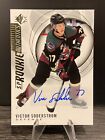 2020-21 SP Hockey Rookie Authentics Victor Soderstrom Gold Auto #109 Coyotes
